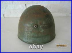 Original Spanish Civil War Helmet With Insignia Stamped P62, Collectible