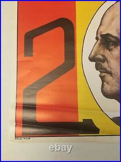 Original Spanish Civil War Propaganda Poster 2 November Francisco Franco