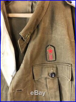 Original Spanish Civil War Uniform In XL Size Extra Large With Original Insignia
