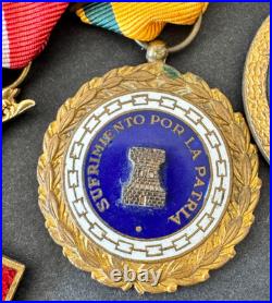 Original Spanish Civil War and Royal and Military Order Medals Grouping
