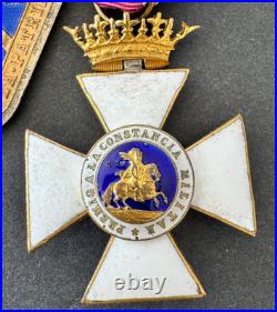 Original Spanish Civil War and Royal and Military Order Medals Grouping