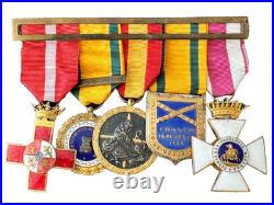 Original Spanish Civil War and Royal and Military Order Medals Grouping