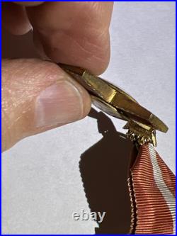 Original Spanish WWII Era Sterling Order of Military Merit Cross Red Distinction