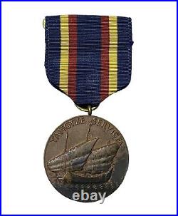 Original U. S. M. C. Marine Corps Yangtze Service Medal 1940's NO Rim Number