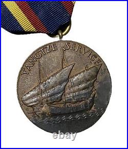 Original U. S. M. C. Marine Corps Yangtze Service Medal 1940's NO Rim Number