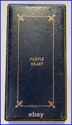 Original WW II Purple Heart in Box, Number, Name, Service