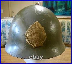 Original WW1 WW2 Thailand Siam (Japanese) Adrian Helmet with Liner