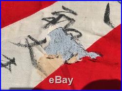 Original WWII Imperial Japanese Naval Signed Flag