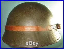 Original khaki French M36 Adrian DCA CD helmet casque stahlhelm casco m WW