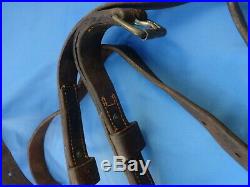 PAIR US CAVALRY 1928 McCLELLAN SADDLE STIRRUP STRAP LIVELY LEATHER 1940 JQMD