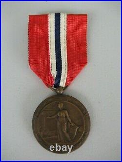 PANAMA WWI VICTORY'SOLIDARITY' MEDAL 3RD CLASS. ORIGINAL With MAKER'S NAME! RARE