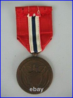 PANAMA WWI VICTORY'SOLIDARITY' MEDAL 3RD CLASS. ORIGINAL With MAKER'S NAME! RARE