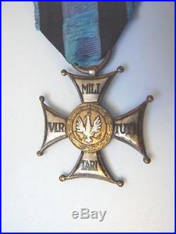 POLAND POLISH VIRTUTI MILITARI WWI, TYPE I, #3758, very rare to this regiment