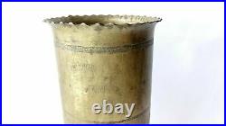 POLAND-UKRAINE WAR TRENCH ART Vase 1919 BRITISH contract UNIQUE