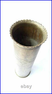 POLAND-UKRAINE WAR TRENCH ART Vase 1919 BRITISH contract UNIQUE