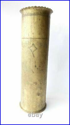 POLAND-UKRAINE WAR TRENCH ART Vase 1919 BRITISH contract UNIQUE