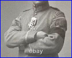 POST-WW1 GERMAN REICHSWEHR PEACE TIME BUGLER with IRON CROSS PHOTO POSTCARD RPPC