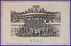 POST-WW1 GERMAN REICHSWEHR at SANSSOUCI PALACE POTSDAM GERM. PHOTO POSTCARD RPPC