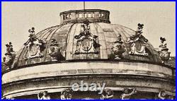 POST-WW1 GERMAN REICHSWEHR at SANSSOUCI PALACE POTSDAM GERM. PHOTO POSTCARD RPPC