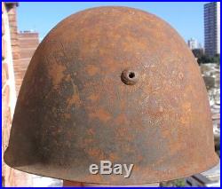 Pre Ww II Italian M 33 Ecuador Army & Peruvian 1941 War Helmet / Decal Rare