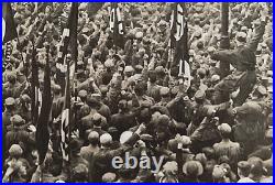 PRE-WW2 GERMAN REICHSPARTEITAG RALLY WEIMAR 1926 ID'd PHOTO POSTCARD RPPC