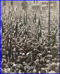 PRE-WW2 GERMAN REICHSPARTEITAG RALLY WEIMAR 1926 ID'd PHOTO POSTCARD RPPC