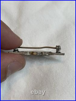 PRE WWII US NAVY CAPTAIN WAR EAGLE INSIGNIA USMC COLONEL 1930'S Silver Pin (1)