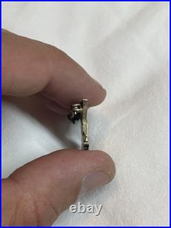 PRE WWII US NAVY CAPTAIN WAR EAGLE INSIGNIA USMC COLONEL 1930'S Silver Pin (1)