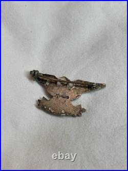 PRE WWII US NAVY CAPTAIN WAR EAGLE INSIGNIA USMC COLONEL 1930'S Silver Pin (1)