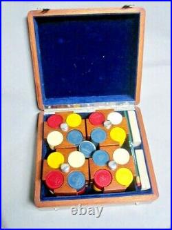 PRESENTATION POKER CHIP Set from USS Melville to Admiral Hopwood 1939-40