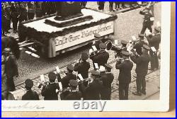 PREWW2 GERMAN PROTECTION SQUADRON PARADE FLOAT with MEIN KAMPF 1932 PHOTO POSTCARD