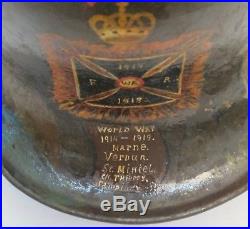 Painted German World War I Military Helmet