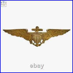 Pancraft 1920's-1930's Navy Aviator Wings Insignia 2-3/4 Size Pilot Badge #54