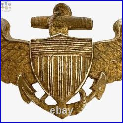 Pancraft 1920's-1930's Navy Aviator Wings Insignia 2-3/4 Size Pilot Badge #54