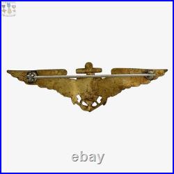 Pancraft 1920's-1930's Navy Aviator Wings Insignia 2-3/4 Size Pilot Badge #54