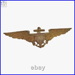 Pancraft 1920's-1930's Navy Aviator Wings Insignia 2-3/4 Size Pilot Badge #54