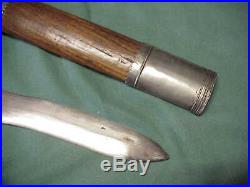 Philippine Filipino Moro Silver Kriss Sword Named to U S Marine WW 2 Pacific War