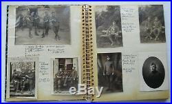 Photo Album WW1 WW2 & Korea c 1919 1940s with Bombardier Squad ++ WWI WWII