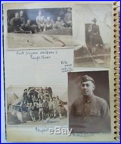 Photo Album WW1 WW2 & Korea c 1919 1940s with Bombardier Squad ++ WWI WWII