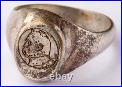 Pilsudski Poland WW2 Ring Jozef Klemens WWII Marshal 1867- 1935 Polish Military