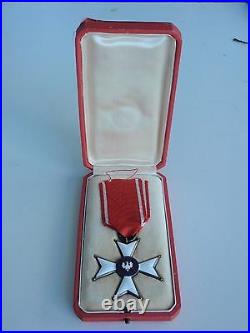 Poland Order Of Polona Restituta Knight 1918. Silver. Marked Cased Rare! Ef
