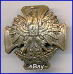 Poland Polish 2nd Battalion Military Railroad Corps Bronze Badge RRR Gontarczyk