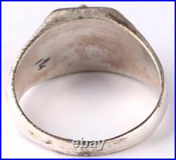 Polish Army Ring Poland WW2 WWII Eagle Navy stamp 1935 Gdynia Ship Anchor Coat