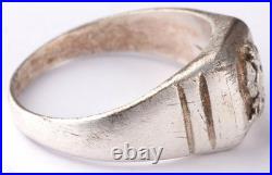 Polish Army Ring Poland WW2 WWII Eagle Navy stamp 1935 Gdynia Ship Anchor Coat