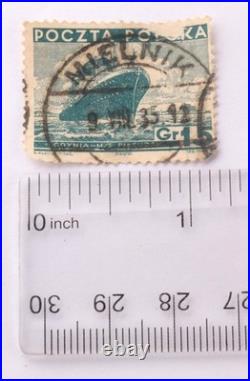 Polish Army Ring Poland WW2 WWII Eagle Navy stamp 1935 Gdynia Ship Anchor Coat