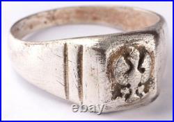 Polish Army Ring Poland WW2 WWII Eagle Navy stamp 1935 Gdynia Ship Anchor Coat
