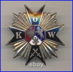 Polish Eastern Borderlands Defence Maltese Cross 2nd Class with Doc 1933