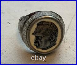 Polish Silver Ring Pilsudski 1930s Poland Western Europe