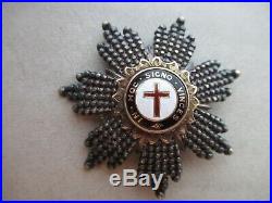 Portugal 1800's Unidentified Order. Breast Star. Silver. Marked. Rare
