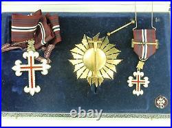 Portugal Grand Officer Set Order Of Military Merit. Cased. Rare. Ef